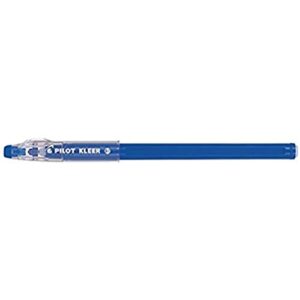 pilot kleer erasable ballpoint pen - blue (pack of 12)