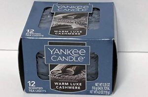 yankee candle warm luxe cashmere 12 tea lights