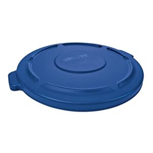 rubbermaid commercial fg263100blue products brute trash can lid, 32 gal, blue