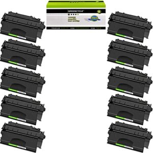 greencycle 10 pack compatible for hp 80x cf280x high yied black toner cartridge replacement for laserjet pro 400 m401dne pro 400 m401n pro 400 m401dw pro 400 mfp m425dn series printers