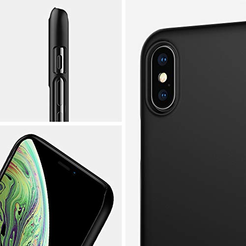 Spigen Thin Fit Designed for iPhone Xs Case (2018) / Designed for iPhone X Case (2017) - Matte Black