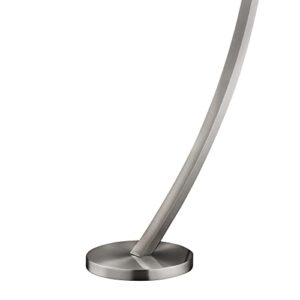 Catalina Lighting Mid-Century Modern Dimmable 4-Way Touch Arc LED Floor Lamp, 69.25", Silver