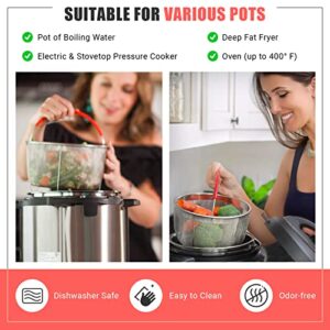 Original Salbree Steamer Basket for 6 quart Instant Pot Accessories, Stainless Steel Strainer and Insert fits IP Insta Pot, Instapot 6 qt, Other Pressure Cookers & Pots, with Handle [3qt 8qt avail]