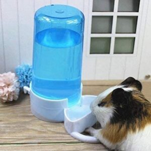 Old Tjikko Pet Feeder Automatic,Bird Hamster Small Animal Feeder, Automatic Feeding Device Dispenser for Hamster Bird Pigeon Parrots Mini Hedgehog with Holder (5.90x2.83x6.10in)