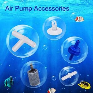 Shappy 6.5 Feet Standard Airline Tubing Air Pump Accessories for Fish Tank, 2 Bubble Release Air Stones, 2 Check Valves, 4 Suction Cup Clips, 2 Straight Connectors and 2 T-connectors