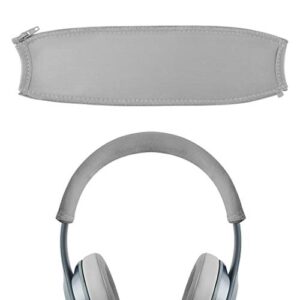 geekria headband cover for beats solo 3, solo 2 headphones, headband protector, headband cover cushion pad repair part, easy diy installation (gray)