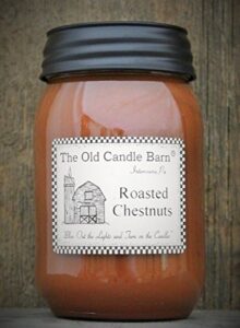 roasted chestnuts 16 oz jar candle - made in the usa - blow out the light and turn on the candles!
