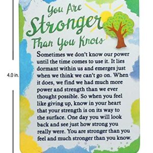 Blue Mountain Arts Encouragement Magnet with Easel Back—Thinking of You Gift for a Friend or Loved One Going Through a Hard Time, 4.9 x 3.6 Inches (You Are Stronger Than You Know)