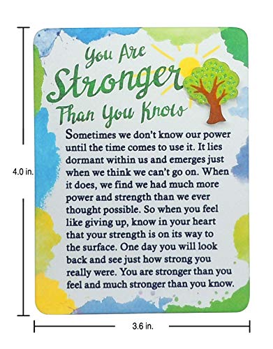 Blue Mountain Arts Encouragement Magnet with Easel Back—Thinking of You Gift for a Friend or Loved One Going Through a Hard Time, 4.9 x 3.6 Inches (You Are Stronger Than You Know)