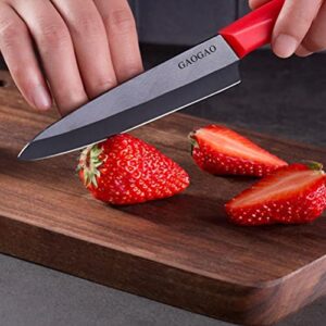 GAOGAO Kitchen Bar Ceramic Steak Knife Super Sharp Knifes 6 Pcs Kitchenware