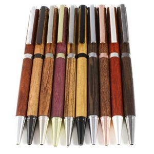 Slimline Woodturning Pen Kits (10-Pack, Mix) w/Bushings