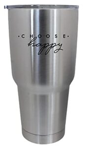 epic designs cups drinkware tumbler sticker - choose happy - cool sticker decal
