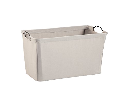 ClosetMaid 1623 Wide Wire Frame Fabric Bin, Light Gray