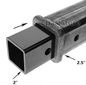 LFPartS 2.5" to 2" Metal Trailer Receiver Hitch Adapter Sleeve