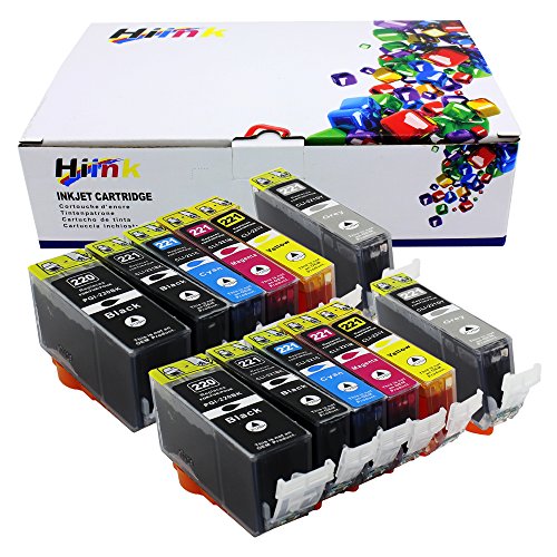 HIINK Compatible Ink Cartridge Replacements for Canon PGI-220 CLI-221 pgi220 cli221 Ink Cartridges use with Canon Pixma MP990 PIXMA MP980(2PGbk, 2BK, 2C, 2M, 2Y, 2GY, 12-Pack)