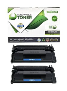 renewable toner 87a micr replacement for hp 87a 87x | hp laser printers m501 m506 mfp m527 | cf287a cf287x magnetic ink check printer cartridge (pack of 2)