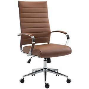 edgemod tremaine high back management chair, terracotta