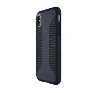 Speck iPhone X / XS Presidio Grip Case, 10-Foot Drop Protected iPhone Case with Scratch-Resistant Finish and Protective No-Slip Grip, Eclipse Blue/Carbon Black