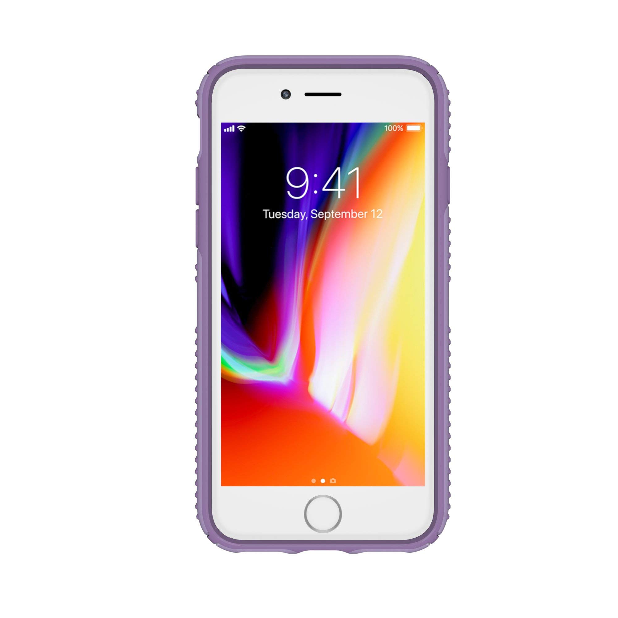 Speck Products Presidio Grip iPhone SE (2022) Case| iPhone SE (2020)| iPhone 8| iPhone 7, Aster Purple/Heliotrope Purple