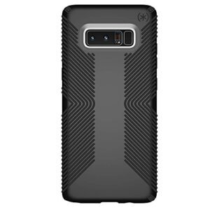 speck products presidio grip cell phone case for samsung galaxy note8 - black/black presidio grip
