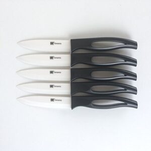 GAOGAO Kitchen Bar Ceramic Steak Knife Super Sharp Knifes 6pcs