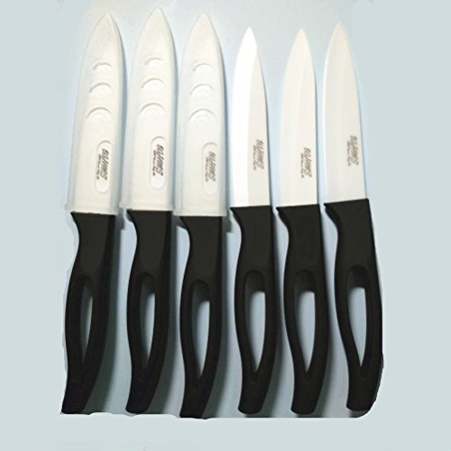 GAOGAO Kitchen Bar Ceramic Steak Knife Super Sharp Knifes 6pcs