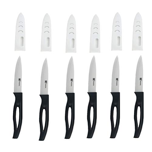 GAOGAO Kitchen Bar Ceramic Steak Knife Super Sharp Knifes 6pcs