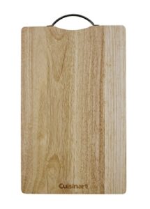 cuisinart rubberwood 15.5", 10" cutting board, one size, brown