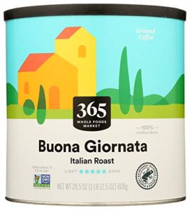 365 by whole foods market, coffee buona giornata italian roast, 28.5 ounce
