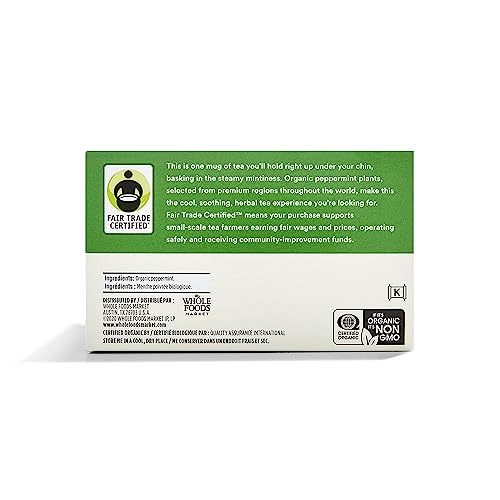 365 by Whole Foods Market, Tea Peppermint Organic, 40 Count