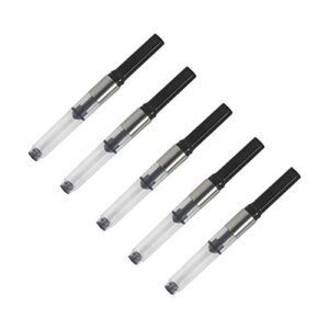 sipliv international standard fountain pen ink converter, fit for most of the chinese pen, silver - 5 pcs screw style