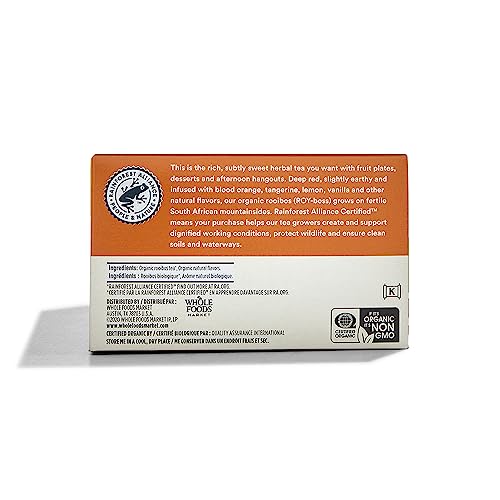 365 by Whole Foods Market, Tea Rooibos Orange Vanlla Creme Organic, 40 Count