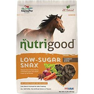 nutrigood low-sugar snax for horses, carrot/anise