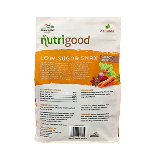 Nutrigood Low-Sugar Snax for Horses, Carrot/Anise