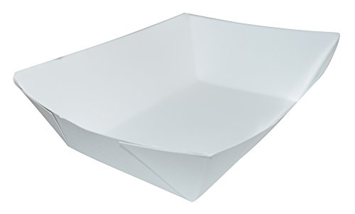 JA Kitchens White Paper Food Tray - 2.5 lb Capacity - 250 Count