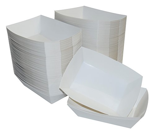 JA Kitchens White Paper Food Tray - 2.5 lb Capacity - 250 Count