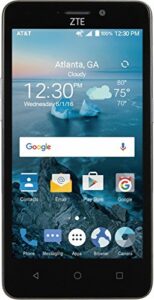 new at&t zte maven 2 4g lte with 8gb memory cell phone - dark gray