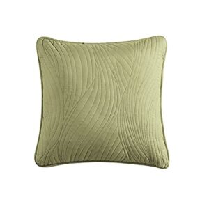 brielle home stream toss pillow, square 16" x 16", sage