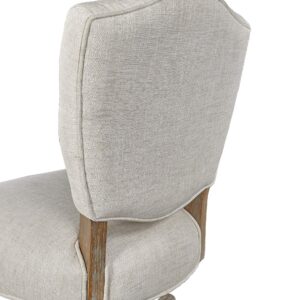 Linon Kelsey White Office Chair - Color:Natural Natural