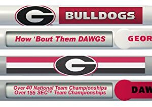 Greeting Pen University of Georgia Bulldogs Rotating Message Pens - 4 Pack (8004) Officially Licensed Collegiate Product