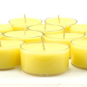 Candeo Candle Lemon Verbena Scented - Soy Tealight Candles, 12 Pack - Highly Scented - Handmade in The USA Summer Scents