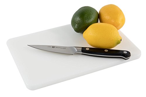 Plastic Bar Cutting Board for Restaurants, 3 Pack - 10 x 6 Inch, White