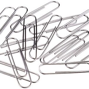 Amazon Basics Jumbo Size Office Paper Clips, Smooth, 100 per Box, 10-Pack