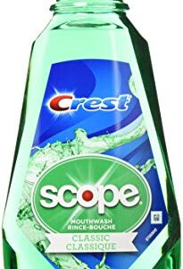 Crest Scope Classic Mouthwash Rince 1 Liter (33.8 oz) - Pack of 2