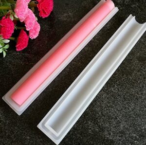 justfund round shape tube column silicone soap/candle mold embed soap making supplies tool dia. 1inch