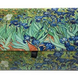 Vincent Van Gogh Glass Jewelry Keepsake Box (Iris)