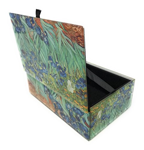 Vincent Van Gogh Glass Jewelry Keepsake Box (Iris)