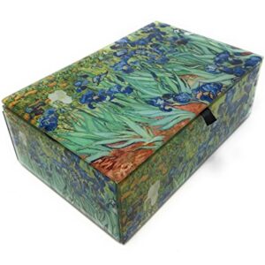 Vincent Van Gogh Glass Jewelry Keepsake Box (Iris)