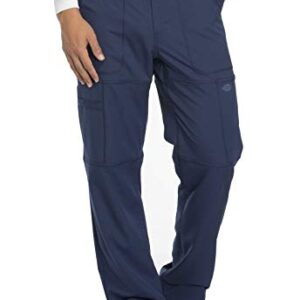 Dickies Dynamix Scrub Pants for Men with Zip Fly, Athletic-Inspired with Four-Way Stretch and Moisture Wicking DK110, L, Navy