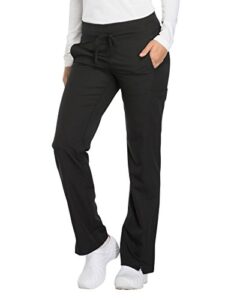 dynamix scrubs for women, drawstring cargo pants for women dk130, xl, black